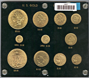 U.S. Gold Type set