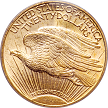 1914-S Saint-Gaudens double-eagle, PCGS MS-63