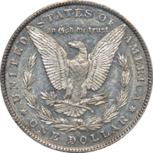 1895-O Morgan dollar, PCGS AU-58