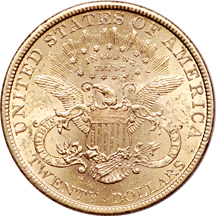 1895, 1897 and two 1900 Coronet double eagles