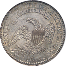 1812 Capped Bust half-dollar, NGC MS-64