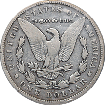1893-S Morgan dollar, ANACS VG-10, scratched