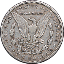 1889-CC Morgan dollar, F-12, damaged rims