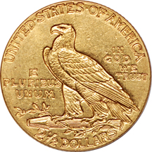 1929 Indian quarter-eagle, AU-58