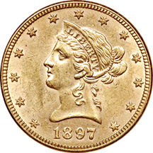 1897 Coronet eagle, MS-61