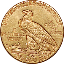 1908 (x2) and 1913 Indian quarter-eagles