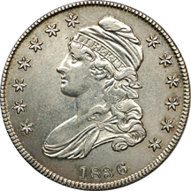 1807 and eight additional Capped Bust half-dollars