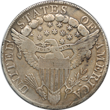 1799 (B-5 R.4) Draped Bust dollar, VF-20, plugged