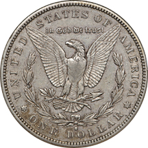 1892-S Morgan dollar, ANACS XF-45