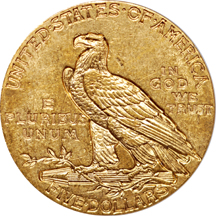 1913 Indian half-eagle, ANACS MS-62