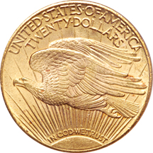 1927 Saint-Gaudens double-eagle, PCGS MS-63