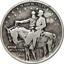 Unique "TEX 23 SL" counterstamped Stone Mountain half-dollar