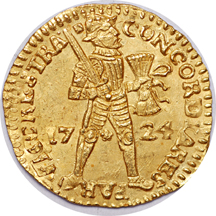 1724 Dutch dukat "treasure coin"