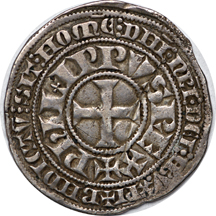 Eight coins from the Middle Ages