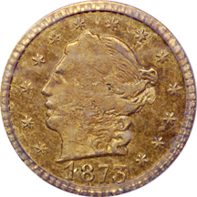 1873 (BG-817) quarter-dollar, PCGS MS-63