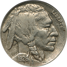 1926-S Buffalo nickel, ANACS AU-50