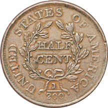 1804 and five additional half-cents, attributed