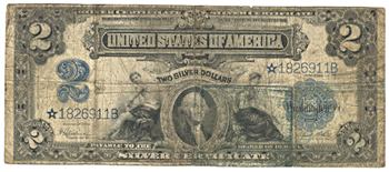 1899 $2.00 Star.  VG.