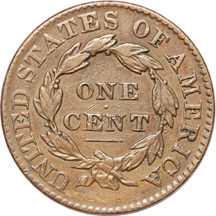 Four attributed and one unattributed large-cents