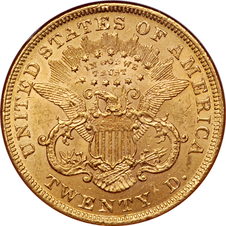 1873 Open 3. NGC MS-62.