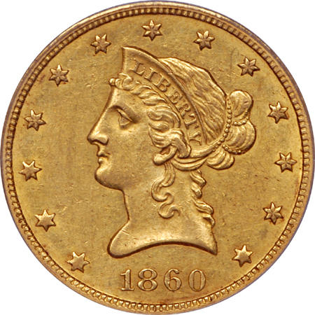 1860-O PCGS AU-55.