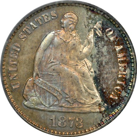 1873 PCGS PF-65.