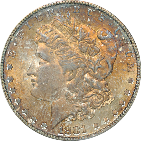 1881-S, 1882-S, and 1882-CC, PCGS.