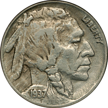 1937-D 3 Legged. NGC XF-40.