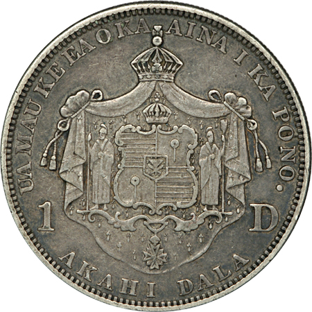 1883-Hawaii Dollar VF