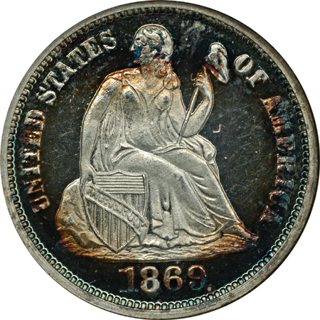 1869 NGC PF-64.