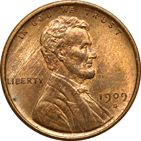 1909-S VDB. ANACS photo-certified MS-63.