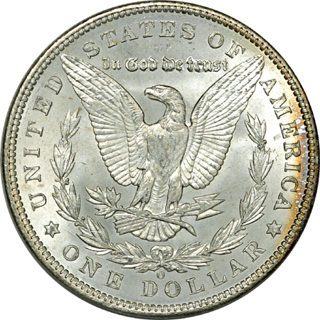 Tube of 1904-O Morgan dollars.