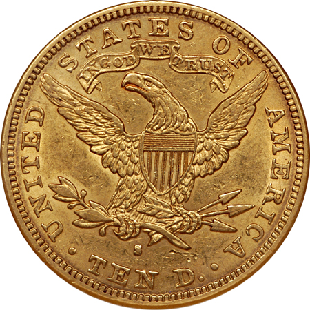 1894-S Liberty Head eagle, NGC AU-55 Eliasberg.