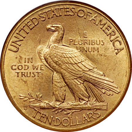 1914-D Indian Head eagle, NGC MS-62 Eliasberg.