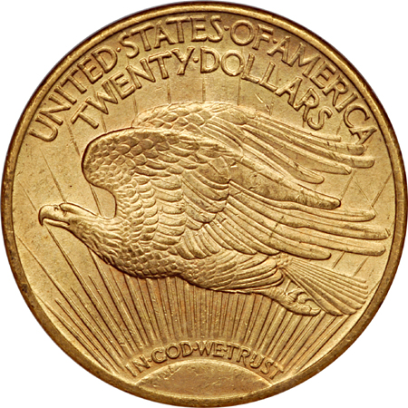 1914-S Saint-Gaudens double-eagle, NGC MS-63 Eliasberg.