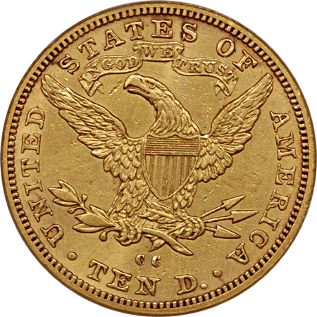 1890-CC Liberty Head eagle, NCS improperly cleaned, XF Details Eliasberg.