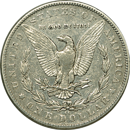 1889-CC Morgan dollar, ANACS XF-40 details, altered surfaces, cleaned.