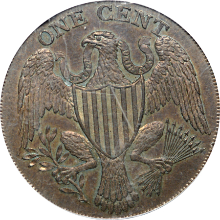 1791 Washington Large Eagle Cent, Baker-15, Breen-1206, D & H Middlesex 1048. PCGS MS-63 BN.