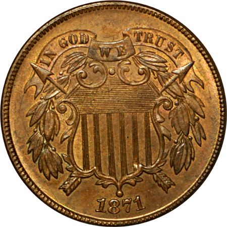 1871 MS-64 BN.