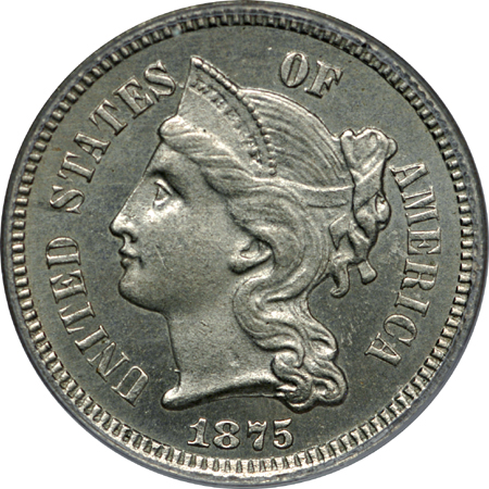 1875 PCGS MS-65.