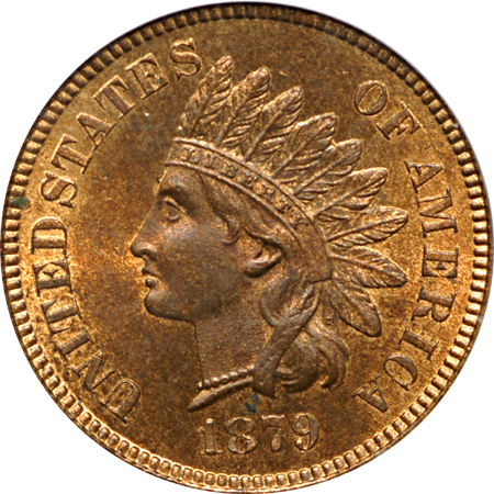 1879, 1884, and 1885 Indian Head cents, PCGS.