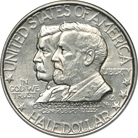 1937 Antietam, 1937-D Arkansas and 1946 Booker T. Washington commemorative half-dollars, NGC MS-64.