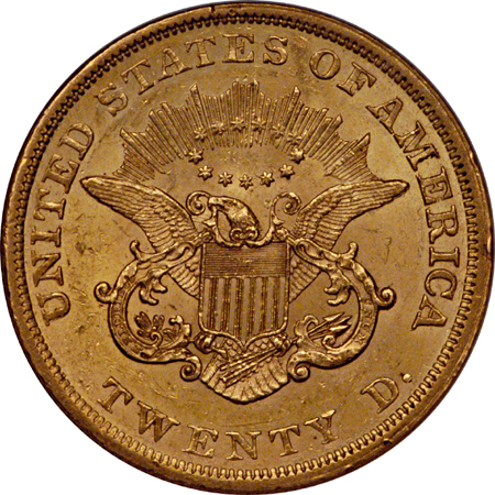 1857 NGC AU-58.