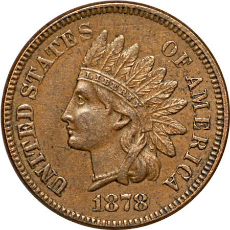 Nine Indian Head Cents.