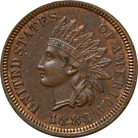 Thirteen Indian Head Cents.