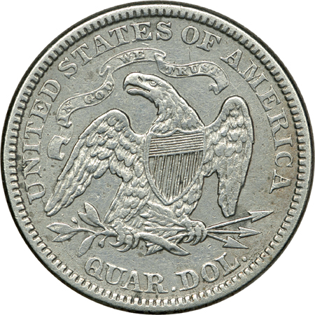 Eleven silver type coins.