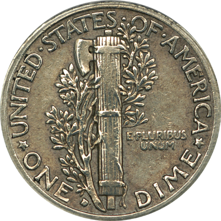 1916-D ANACS XF-40 Details, Cleaned.