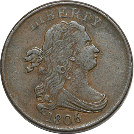 1806 Small 6 - Stemless (C-1, R-1), 1828 Thirteen Stars (C-3, R-1) and 1851 (C-1, R-1) half-cents.