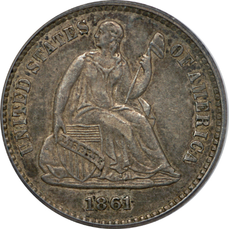 1861/0 PCGS XF-45.