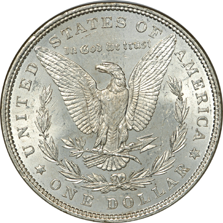 Thirty-three silver dollars. NGC MS-63.